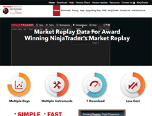 Tablet Screenshot of marketreplaydata.com